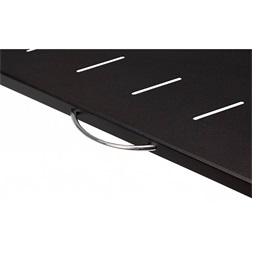 Stalflex RSR19-1U-550B 19" 1U 550mm mély fekete kihúzható polc (Újszerű)