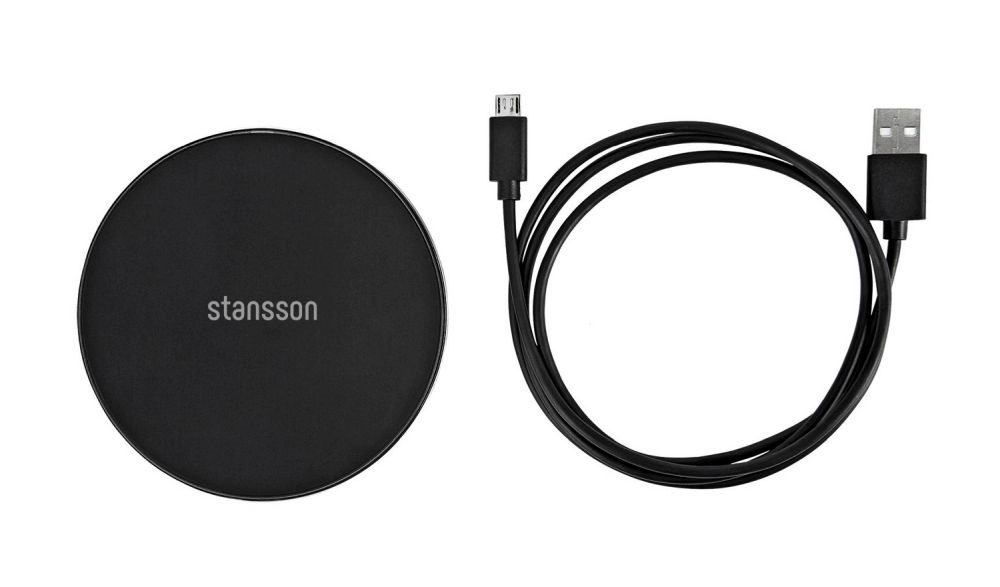 Stansson CH-600-BL univerzális fekete vezeték nélküli gyorstöltő