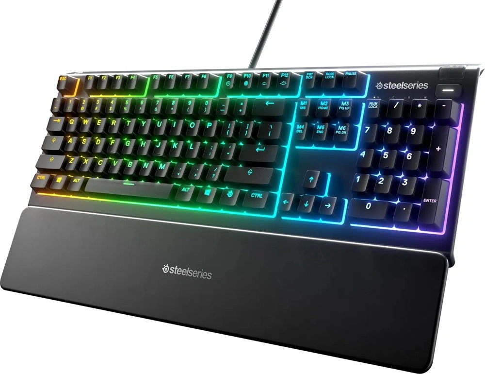 SteelSeries Apex 3 UK fekete gamer billentyűzet
