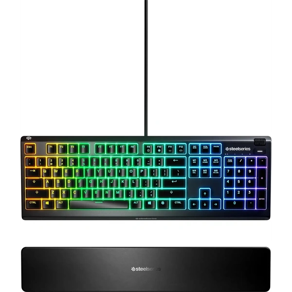 SteelSeries Apex 3 UK fekete gamer billentyűzet