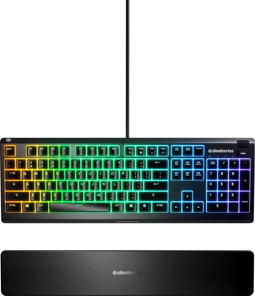 SteelSeries Apex 3 UK fekete gamer billentyűzet