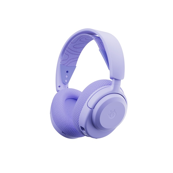 SteelSeries Arctis Nova 3X vezeték nélküli lila gamer headset
