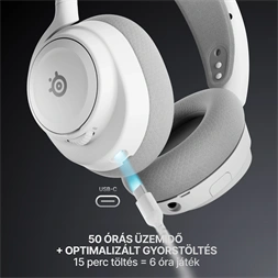 SteelSeries Arctis Nova 7X Gen 2 vezeték nélküli fehér gamer headset