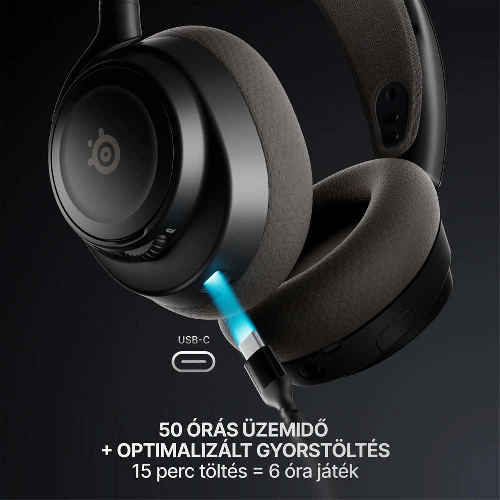 SteelSeries Arctis Nova 7X Gen 2 vezeték nélküli fekete gamer headset