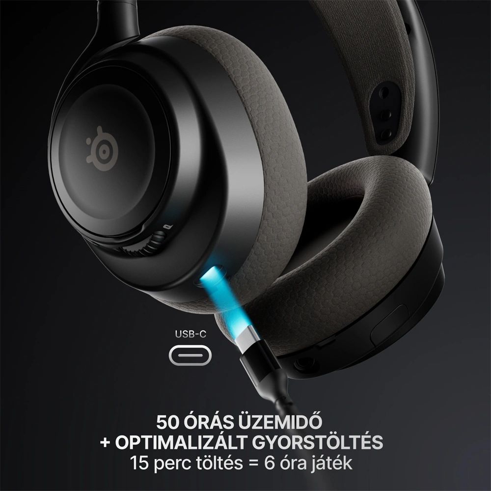 SteelSeries Arctis Nova 7 Gen 2 vezeték nélküli fekete gamer headset