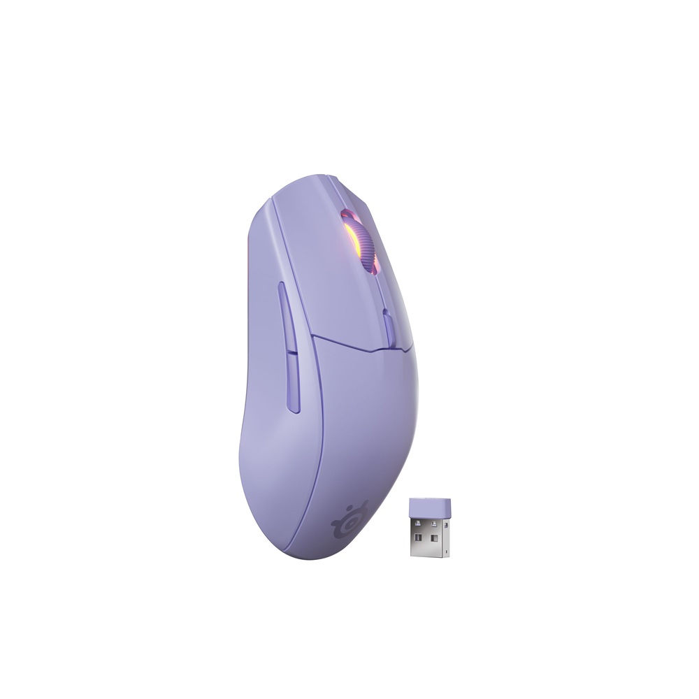 SteelSeries Rival 3 Gen 2 vezeték nélküli lila gamer egér