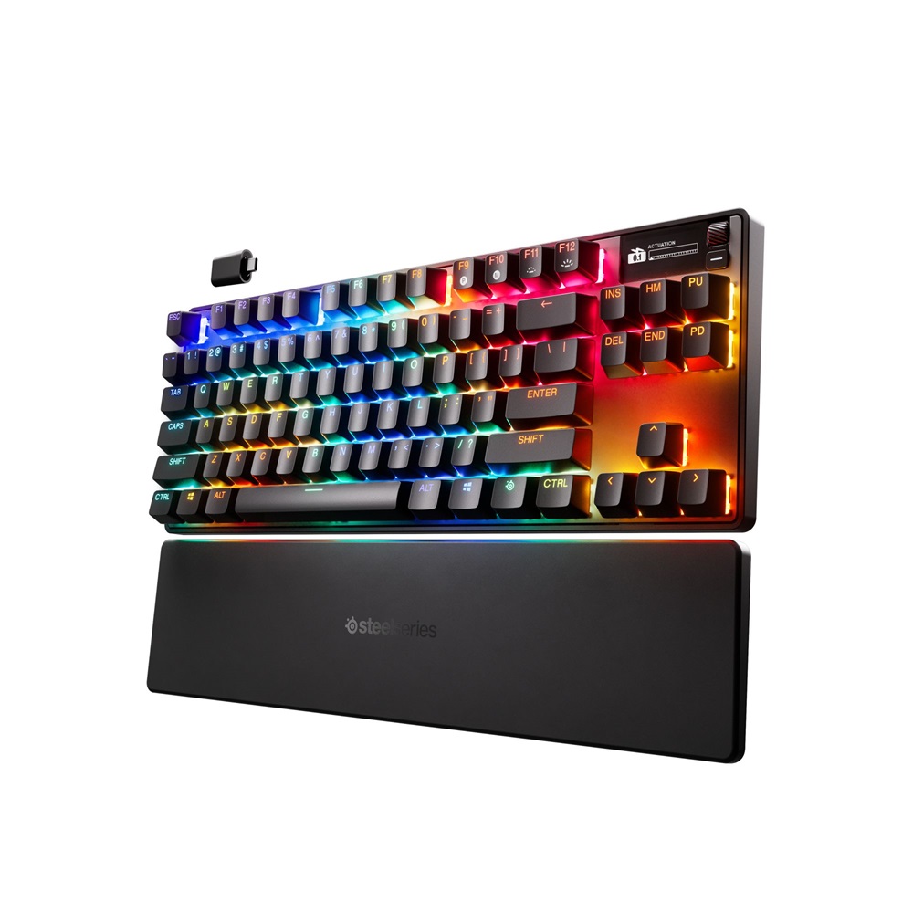 Steelseries 64872 Apex Pro TKL Gen 3 UK vezeték nélküli fekete gamer billentyűzet