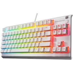 Steelseries 64905 Apex 3 TKL UK fehér gamer billentyűzet