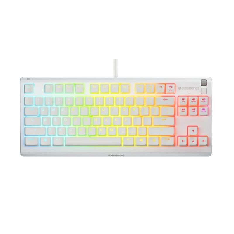 Steelseries 64905 Apex 3 TKL UK fehér gamer billentyűzet