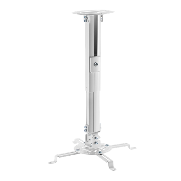 Stell SHO 1096 dönthető, forgatható fehér mennyezeti kihúzható projektor tartó