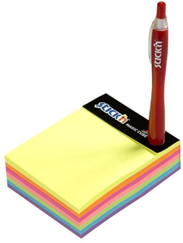 Stick`N MagicCube 101x76 mm 280 lap neon jegyzettömb