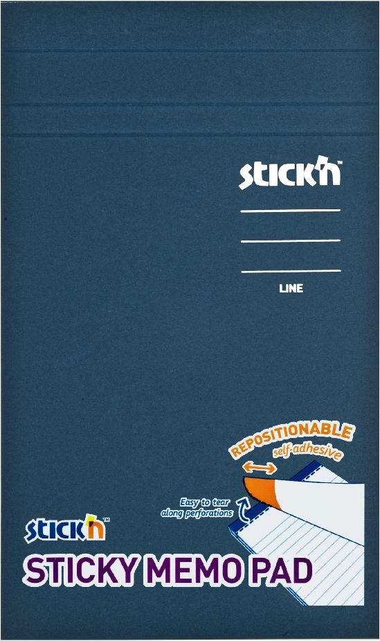 Stick`N 190,5x114 mm 50 lap/tömb vonalazott pasztell sárga öntapadó jegyzetfüzet