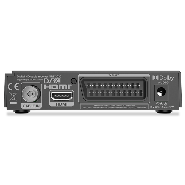 Strong SRT3030 HD DVB-C digitális kábel vevőkészülék / Set-Top-Box