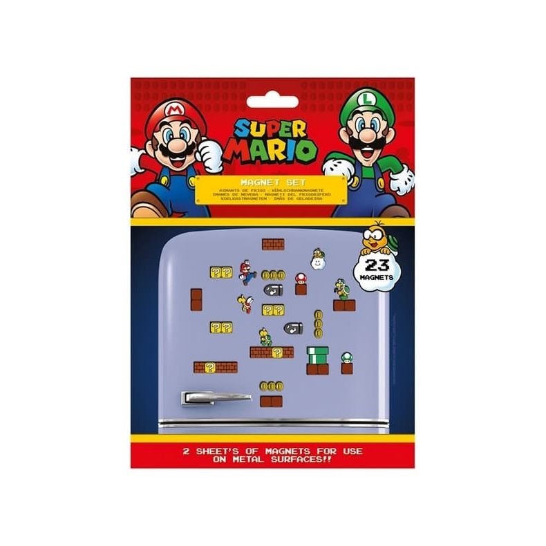 Super Mario hűtőmágnes készlet