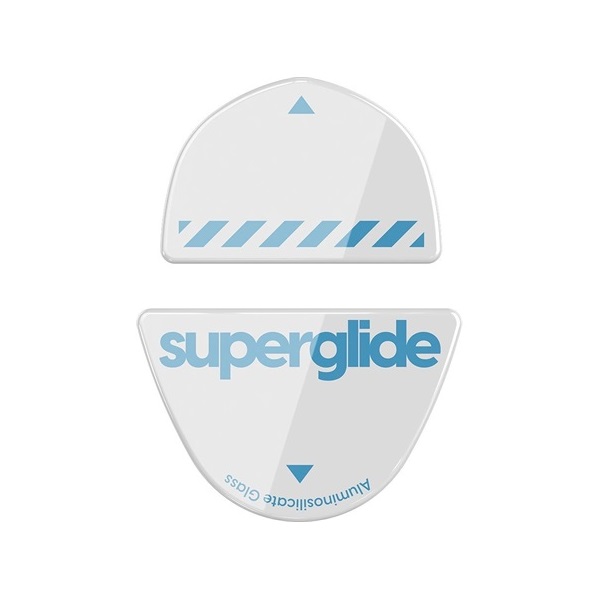 Superglide Glass Skates for Logitech G303 Shroud Edition fehér