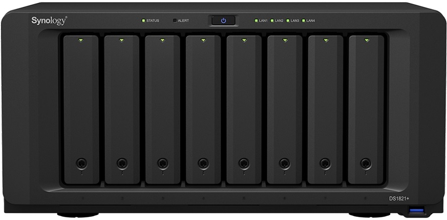 Synology DiskStation DS1821+ (4G) 8x SSD/HDD NAS + regisztrációs kártya