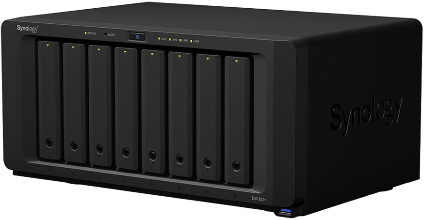 Synology DiskStation DS1821+ (4G) 8x SSD/HDD NAS + regisztrációs kártya