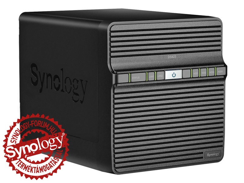 Synology DiskStation DS423 (2GB) 4x SSD/HDD NAS + regisztrációs kártya
