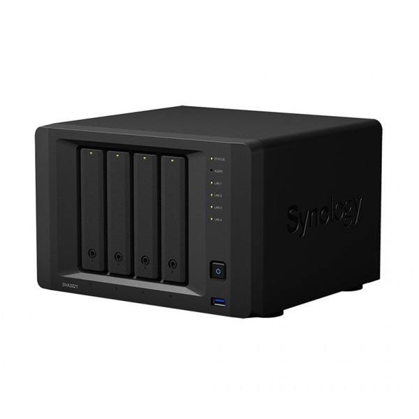 Synology DVA3221 4x SSD/HDD 8GB Video NVR