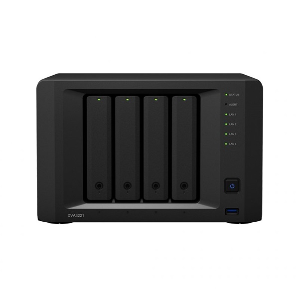 Synology DVA3221 4x SSD/HDD 8GB Video NVR