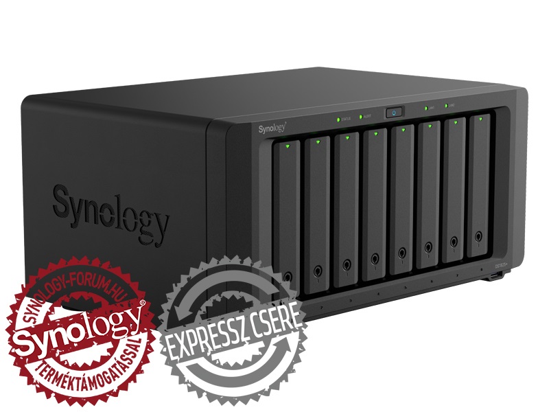 Synology DiskStation DS1825+ (4GB) 8x SSD/HDD NAS + regisztrációs kártya