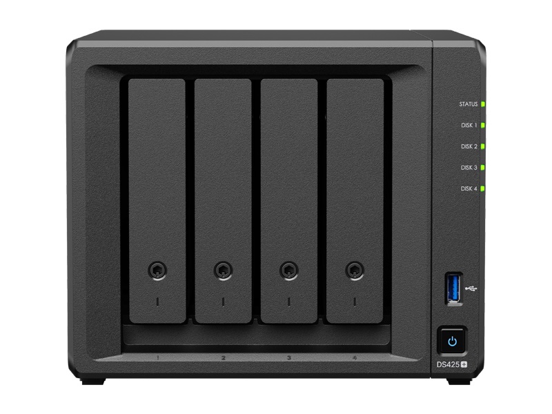 Synology DiskStation DS425+ (2GB) 4x SSD/HDD NAS + regisztrációs kártya