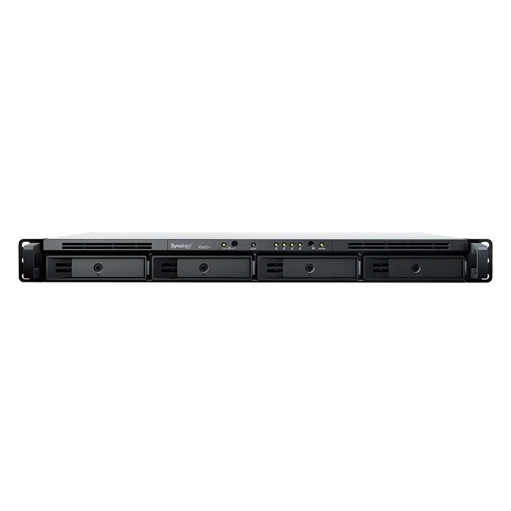 Synology RS422+ (2G) 1U 4x SSD/HDD 1U rackbe szerelhető NAS + regisztrációs kártya