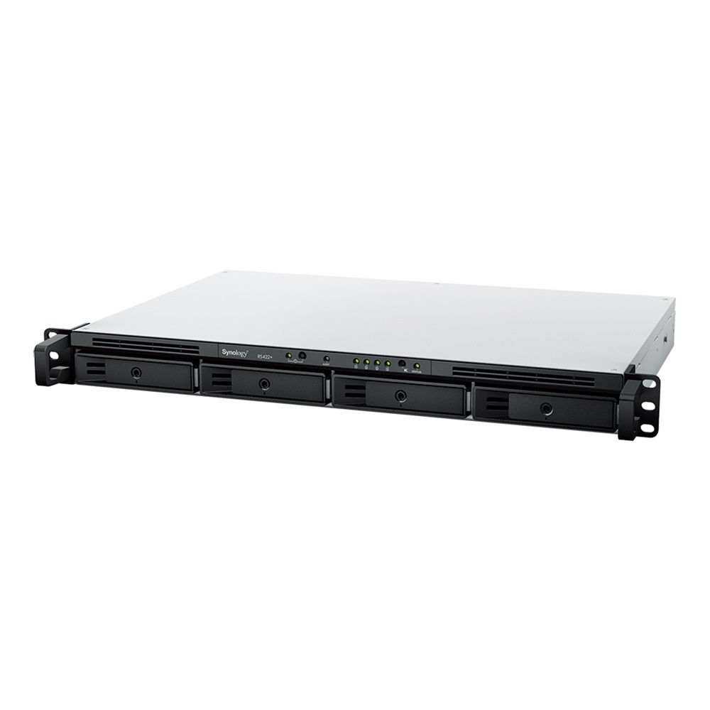 Synology RS422+ (2G) 1U 4x SSD/HDD 1U rackbe szerelhető NAS + regisztrációs kártya