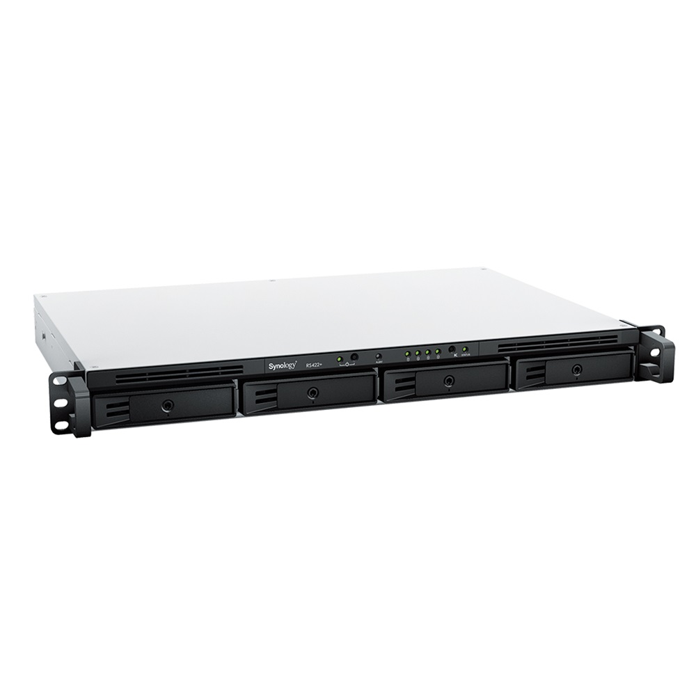 Synology RS422+ (2G) 1U 4x SSD/HDD 1U rackbe szerelhető NAS + regisztrációs kártya
