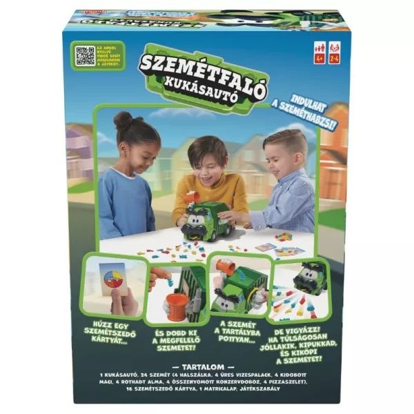 Szemétfaló kukásautó társasjáték
