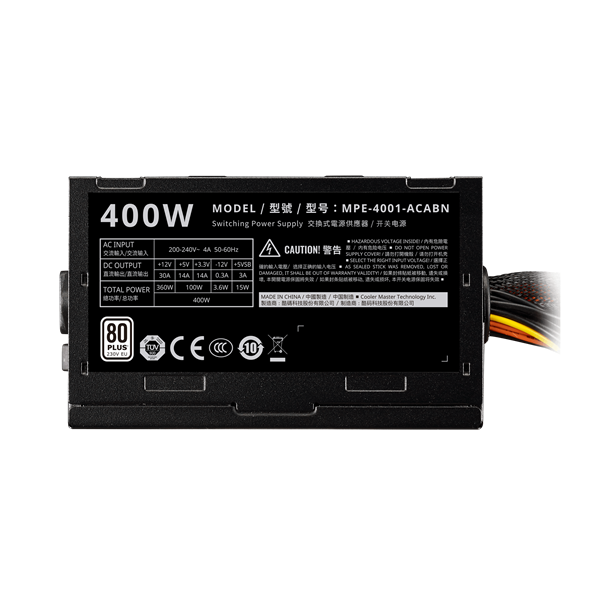 TÁP Cooler Master 400W -  Elite V4 - MPE-4001-ACABN-EU