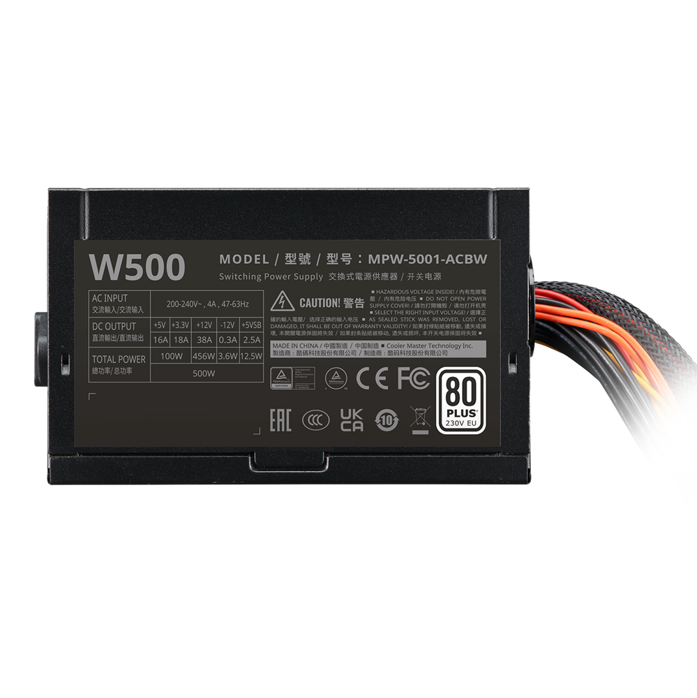 TÁP Cooler Master 500W - Elite NEX W500 230V - MPW-5001-ACBW-BEU