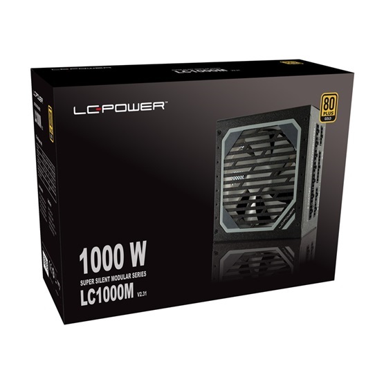 TÁP LC Power 1000W - LC1000M V2.31 - Super Silent Modular Series GOLD