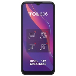 TCL 306 (6102H) 6,5" 3/32GB Dual SIM szürke okostelefon (Újracsomagolt)