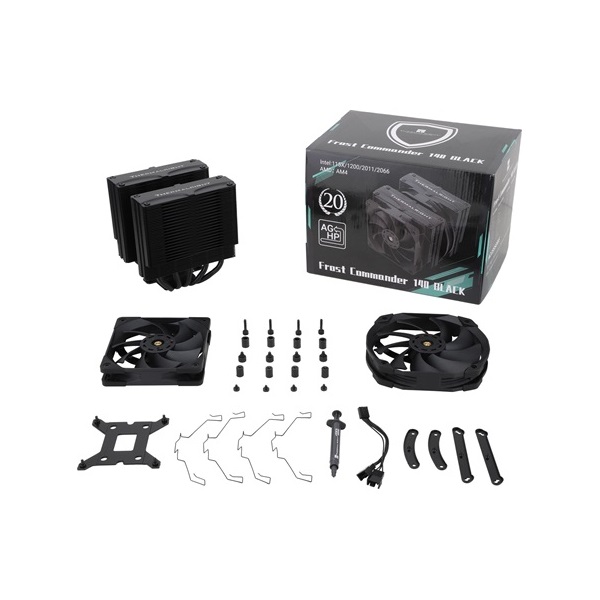 THERMALRIGHT FROST COMMANDER 140 BLACK processzor hűtő fekete