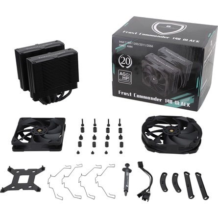 THERMALRIGHT FROST COMMANDER 140 BLACK processzor hűtő fekete