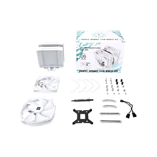 THERMALRIGHT Frost Spirit 140 WHITE V3 processzor hűtő fehér