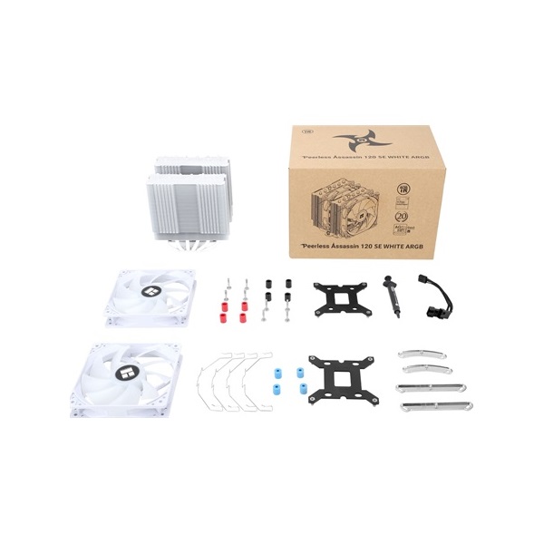 THERMALRIGHT Peerless Assassin 120 SE WHITE ARGB processzor hűtő fehér