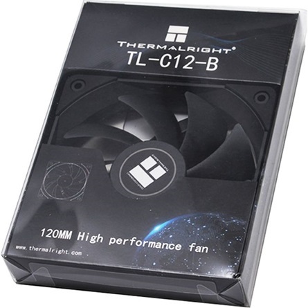 THERMALRIGHT TL-C12-B rendszerhűtő ventilátor fekete