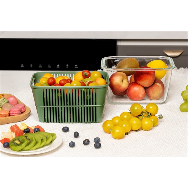 TOO-KT-615  1800 ml-es ÜVEG tároló szilikon fedéllel és PP csepegtetővel