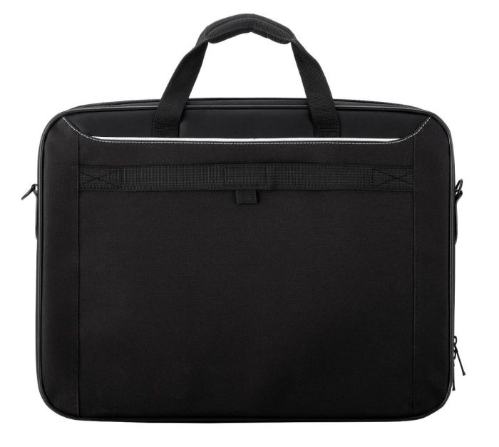 TOO 15,6" fekete notebook táska fehér dekor csíkkal (Újszerű)