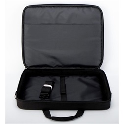 TOO 15,6" fekete notebook táska fehér dekor csíkkal (Újszerű)