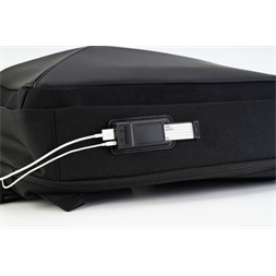 TOO 15,6" lopásbiztos zárral/multifunkciós USB portos fekete hátizsák (Újszerű)