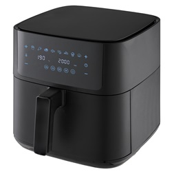 TOO AF-850-B-1800 W fekete 8 L forrólevegős sütő (air fryer/airfryer) digitális vezérléssel (Újszerű)