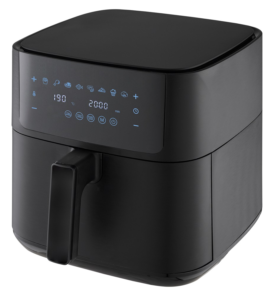 TOO AF-850-B-1800 W fekete 8 L forrólevegős sütő (air fryer/airfryer) digitális vezérléssel (Újszerű)