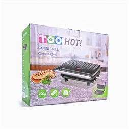 TOO CG-401B-750W fekete kontakt grill (Újszerű)