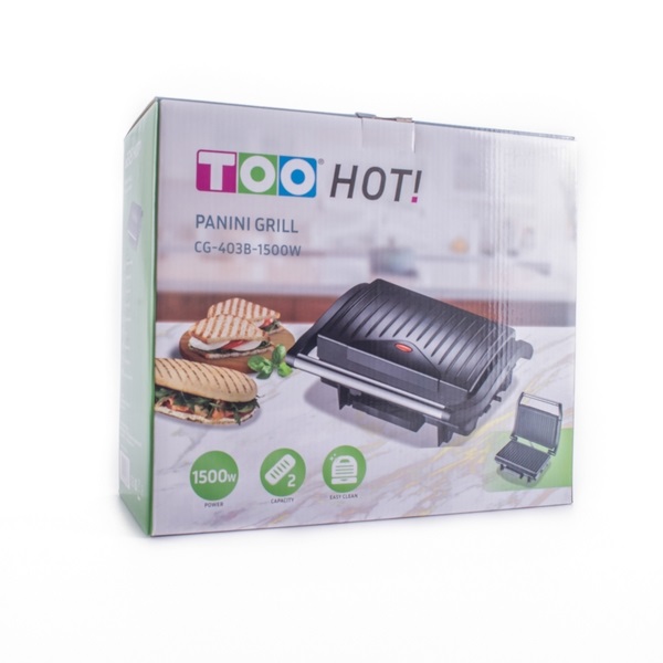 TOO CG-403B-1500W fekete kontakt grill (Újracsomagolt)