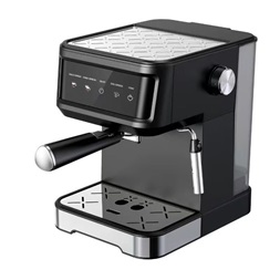 TOO CM-850-B Eszpresszó kávéfőző tejhabosítóval, érintő kapcsolókkal, 20 bar, 850W, fekete-rozsdamentes (Újszerű)