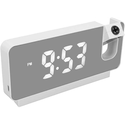 TOO DCP-444-W hőmérséklet kijelzéssel, ébresztő funkcióval projektoros digitális óra