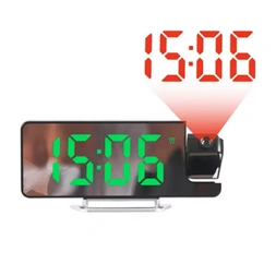 TOO DCP-333-B hőmérséklet kijelzéssel, ébresztő funkcióval fekete projektoros digitális óra